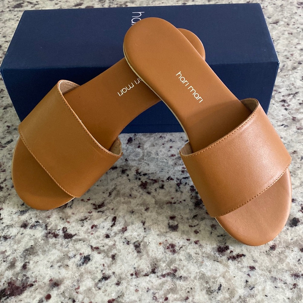 Women’s leather slides